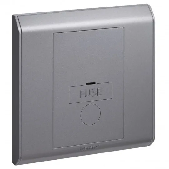 LEGRAND FCU UNSWITCHED + CORD OUTLET DARK GREY