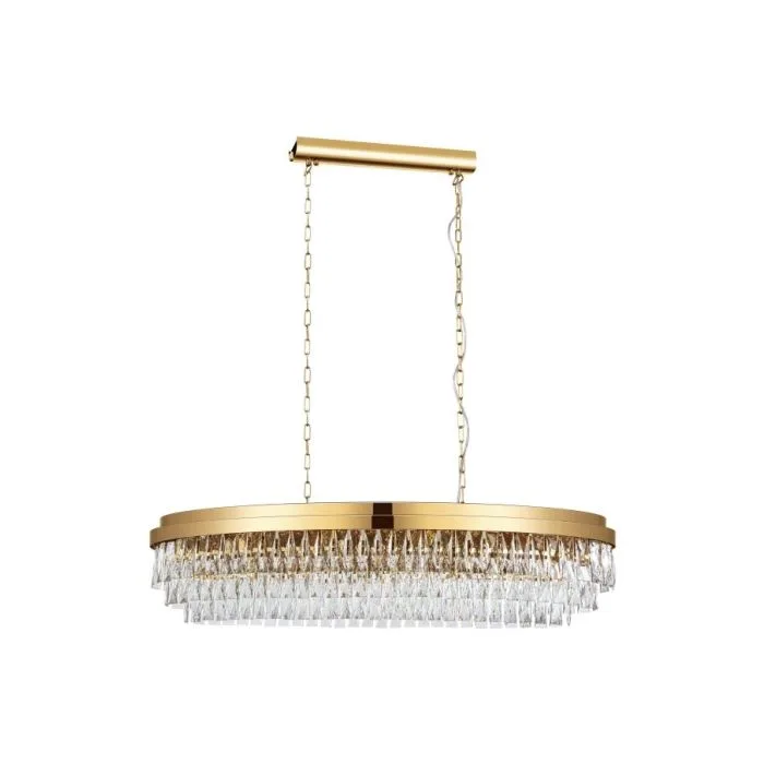 EGLO HL/13 GOLD-OPTIK/KRISTALLE 'VALPARAISO' CRYSTAL&DESIGN