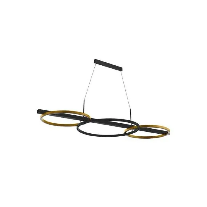 EGLO LED-HL SCHWARZ/GOLD 'LANACERA' CRYSTAL&DESIGN