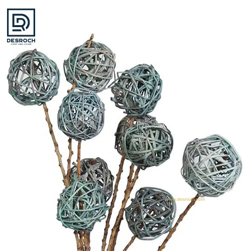 DESROCH DECOR BROWN BRANCH BALL FLORALS