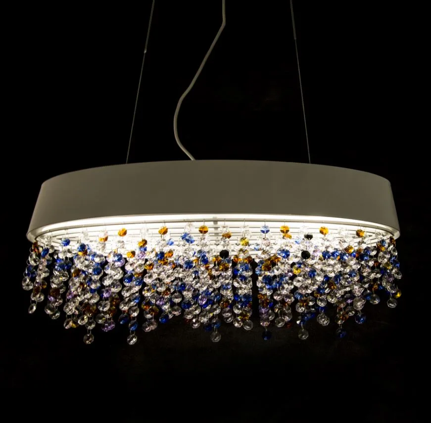 LUMILUCE CRYSTALIA LEONY E14x2 WHITE SUSPENDED LAMP