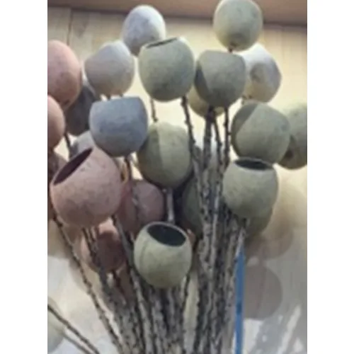 DESROCH DECOR MOSS GREEN BELL CUP FLORALS