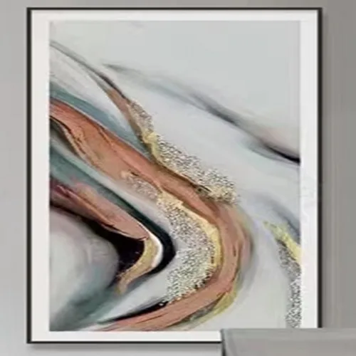 DESROCH BLACK TEXTURE ART ON LEATHER 3D PRINTING WALL ART DÉCOR