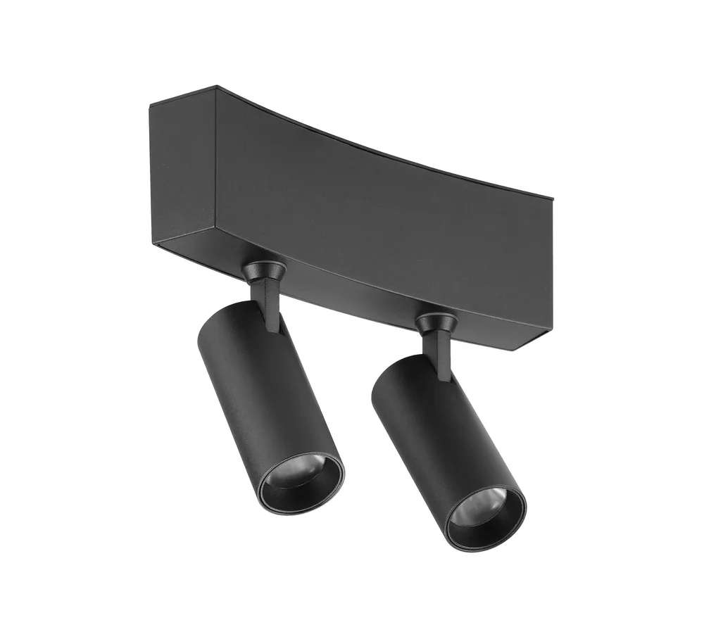 LUMIBRIGHT CURVED MAGNETO 2X5W 3000K BLACK WITH SAND COMBO LIGHT IP20