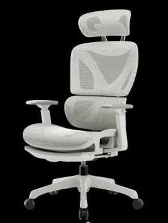 GREY HIGH BACK ERGONOMIC CHAIR WITH FOOTREST