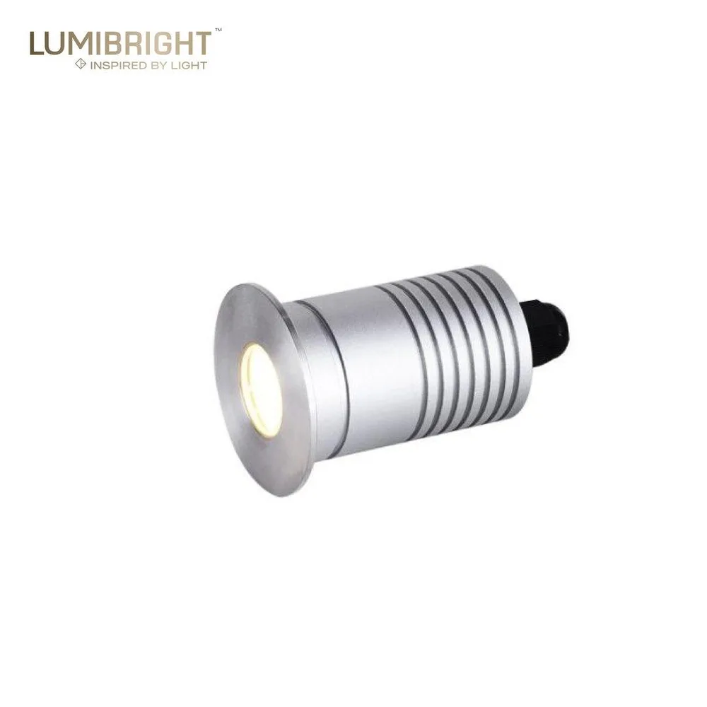LUMIBRIGHT TECTA SERIES 1X3W Ø50X80MM IP67/IK07 HIGH POWER LED INGROUND LIGHT