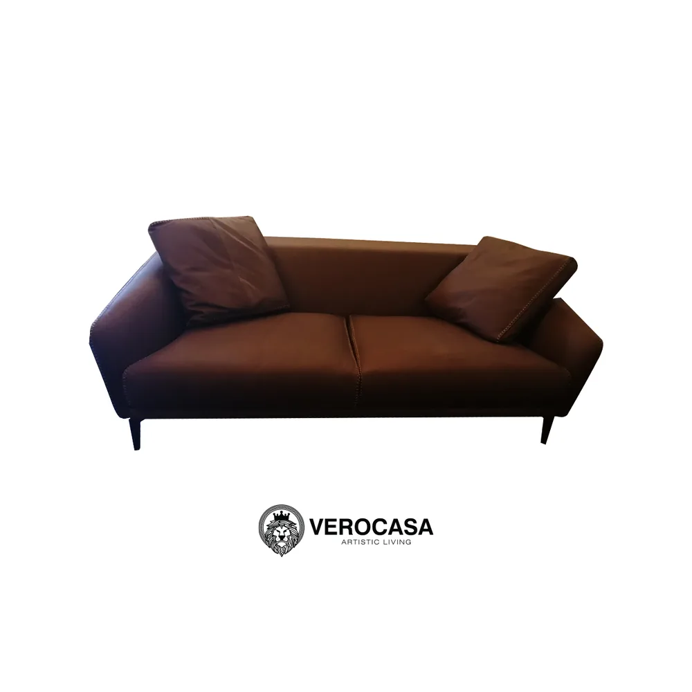 VEROCASA LIVING LUXURY ALEXANDRA AMEDEI PORCELANA LEATHER SOFAS