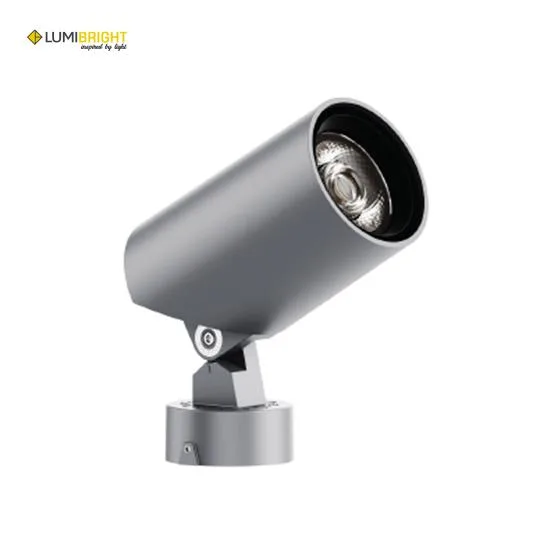 LUMIBRIGHT OPTAGON 6W 3000K BLACK GARDEN LIGHT IP67