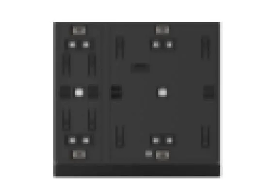 Lexa Essenza Series KNX Waltz Push Button Sensor with Secure, 1-Gang, Module Black