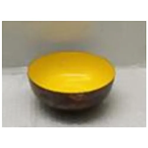 DESROCH DECOR LUXURY COLOURFUL DECORATIVE YELLOW BOWL