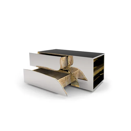 VEROCASA LIVING LUXURY JEREMY VOLCANICO MIDNIGHT SIDEBOARD