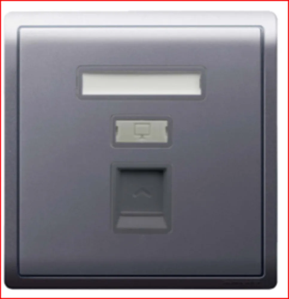 CAT RJ45 SINGLE WITH MODULE MATT BLACK