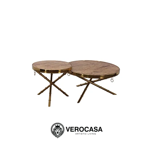 VEROCASA LIVING LUXURY EMILY NESTING COFFEE BIG TABLE