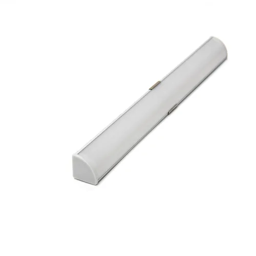 LUMIPRO 2 METER LP.1515.S1 ALUMINUM PROFILE KIT WITH MILKY DIFFUSER+END CAPS & MOUNTING CLIPS