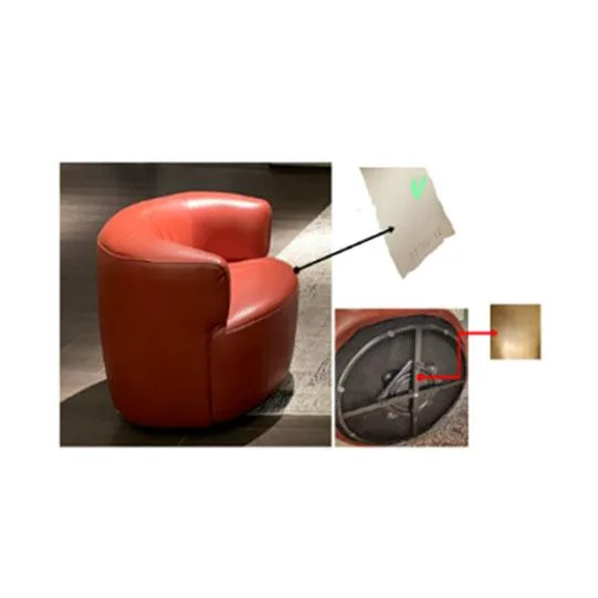 VEROCASA MICROFIBER LEATHER OCCASIONAL CHAIR