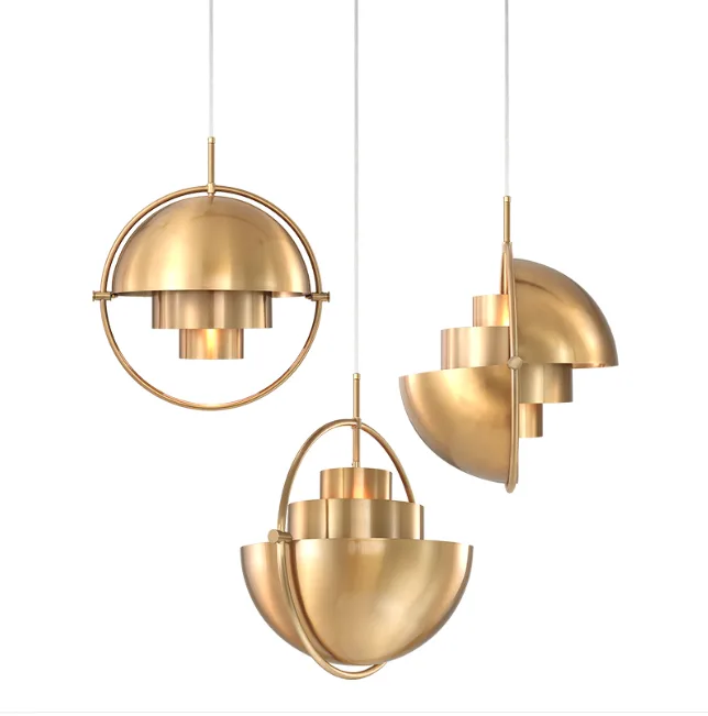 LUMILUCE MODERNO VARGAS E27x1 GOLDEN SUSPENDED LAMP