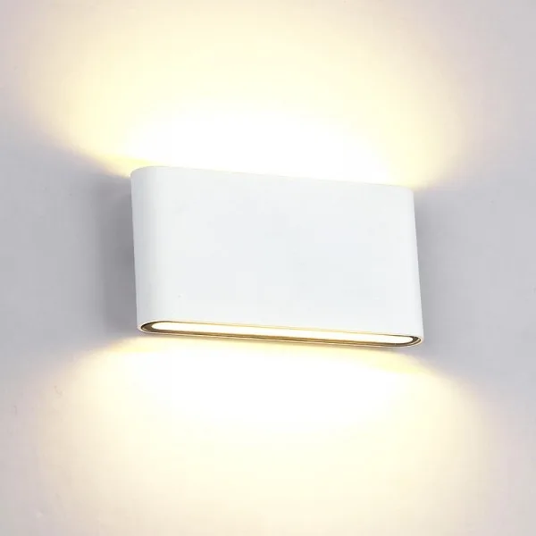 ELMARK 969 LED WALL LIGHT ROUNDED 2X6W 4000K IP65 WHITE