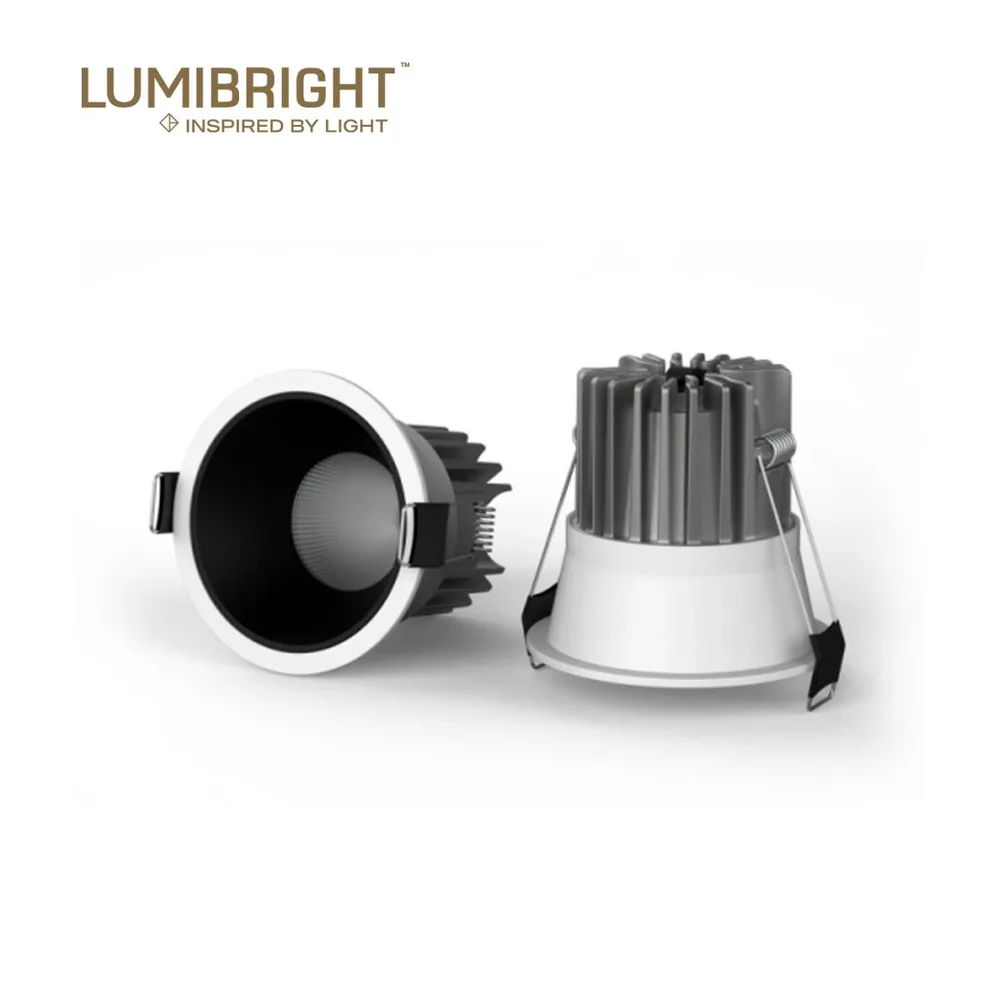 LUMIBRIGHT COCO 12W 3000K WHITE+CHROME SPOT LIGHT WITH DRIVER