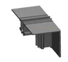 LUMIBRIGHT SLIMPSY Ø70X30X30MM RECESSED TRACK FRONT SIDE CONNECTOR IP20