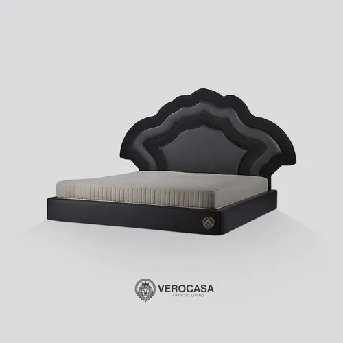 VEROCASA LIVING LUXURY ALBERT FLAT SCALLOP BED