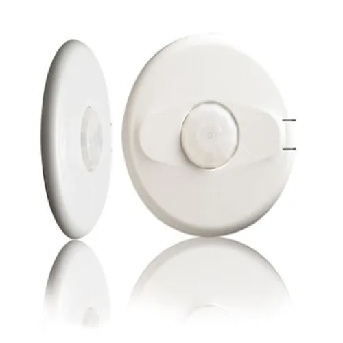 LEGRAND PIR CEILING OCCUPANCY SENSOR 1200 SQ. FT.100-347 VAC, CENTER MOUNT 360°, LIGHT LEVEL, NO ISOLATED RELAY, LOW PROFILE WHITE