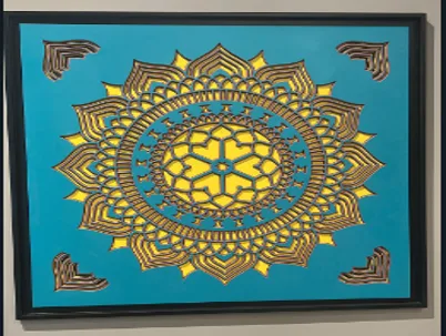 DESROCH MANDALA PAINTING WALL ART