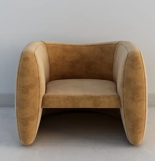 DESROCH SINGLE SEATER ARM CHAIR FABRIC SOFA DR1101125