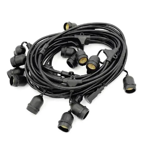 FLAMILANO 10M IP65 E27 DROPS TYPE FESTOON BELT WITH 20 SOCKETS 951053