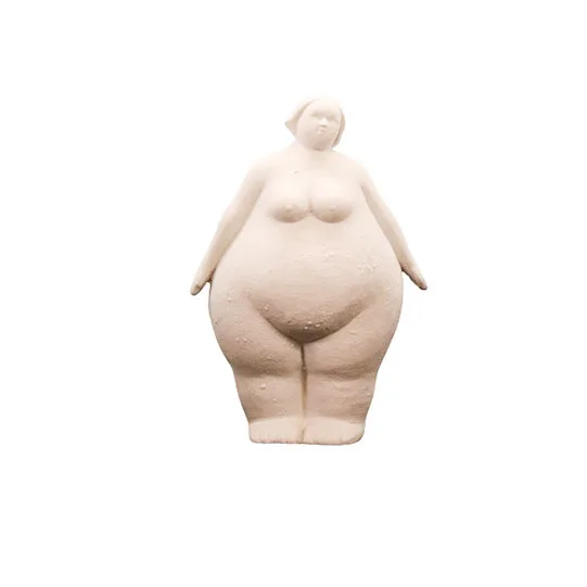 DESROCH DECOR FIGURE OF A WOMAN IN IDEAL SHAPES MADE OF CONCRETE