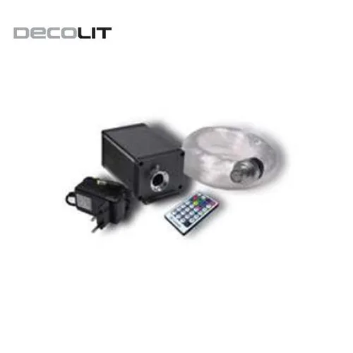 DECOLIT 4x3W RGBW(3000K) FIBER OPTIC WITH FIBER TAIL AND REMOTE