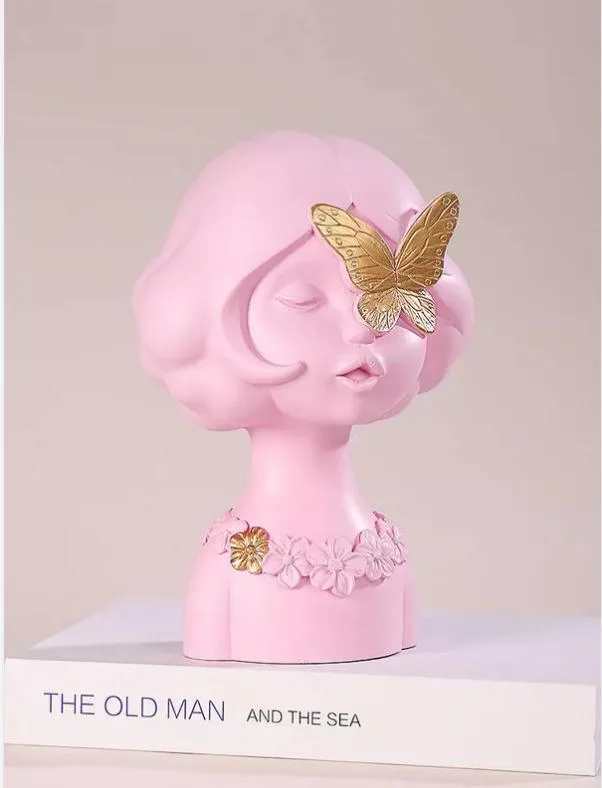 DESROCH DECOR GOLDEN BUTTERFLY_PINKY GIRL LUXURY DECOR