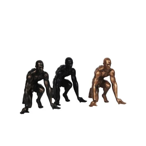 DESROCH DECOR MODERN DECORATIVE RUNNING MAN SCULPTURE